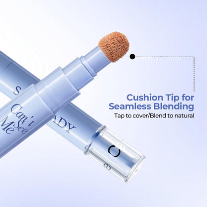 2-in-1 Full Coverage Concealer & Foundation – 24H Matte Flawless Finish